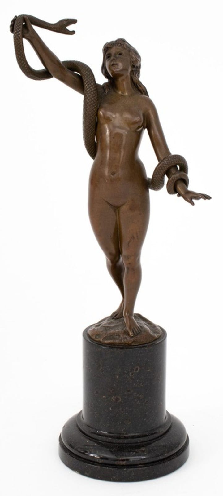 Karl Kowalczewski comparable auction result: karl kowalczewski eve and snake bronze sculpture