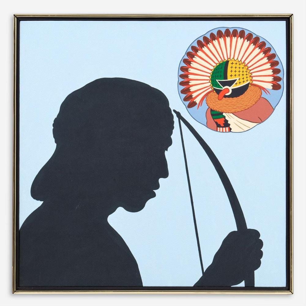 Nick Vaccaro comparable auction result: nick vaccaro ahul kachina acrylic on canvas