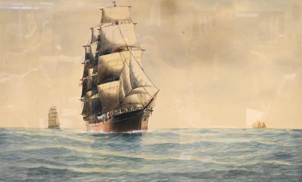 Jay Arnold comparable auction result: jay arnold american 1890 d american ship joseph conrad watercolor and gouache signed lower right by j arnold 16 x 26 provenance nadeau s auction gallery january 1 2011