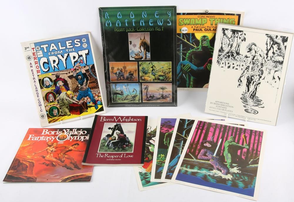 Bernie Wrightson comparable auction result: bernie wrightson horror and fantasy comic artwork