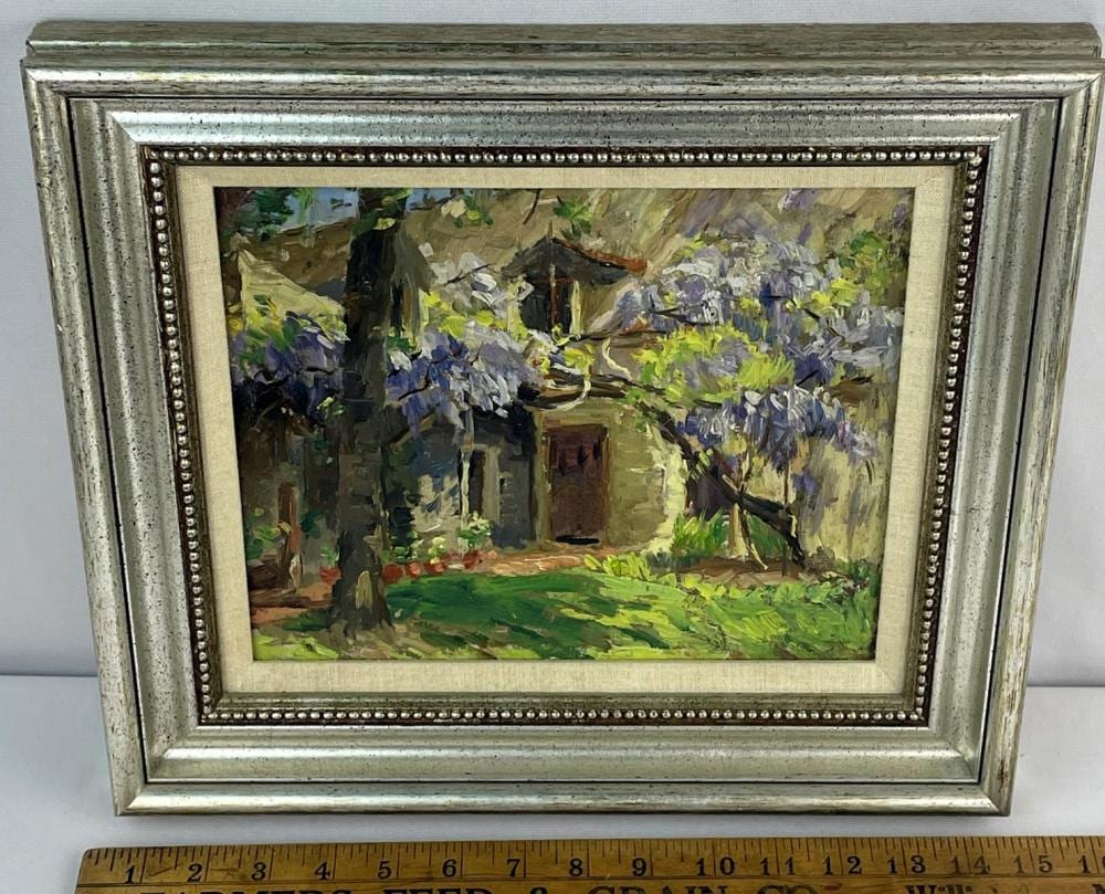 emma lampert cooper american b 1855 d 1920 beautiful home oil on board painting framed · One Source Auctions · 2024-09-09 Emma Lampert Cooper comparable auction result: emma lampert cooper american b 1855 d 1920 beautiful home oil on board painting framed