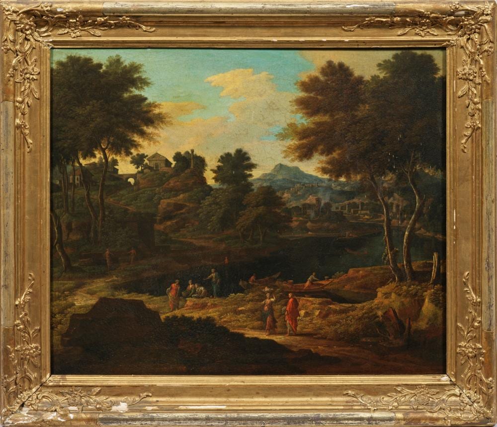 gaspard dughet gen poussin · Kunstauktionshaus Schloss Ahlden · 2024-09-07 Gaspard Dughet comparable auction result: gaspard dughet gen poussin