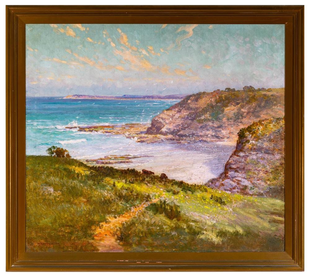 William Lister Lister comparable auction result: william lister lister beach scene oil on canvas 74 x 84cm frame size 86 x 97cm