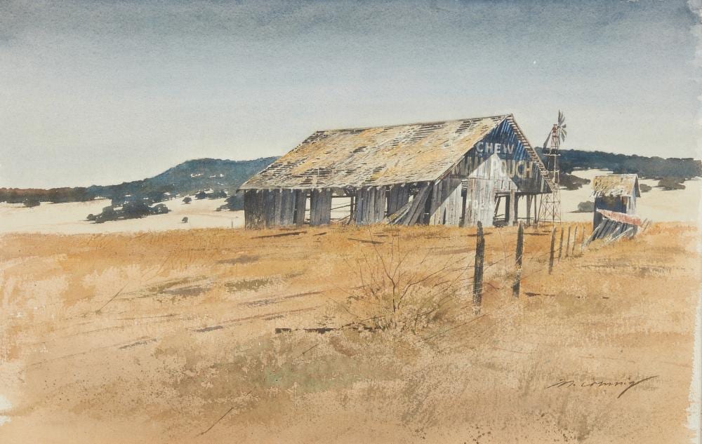 Mervin Allen Corning comparable auction result: mervin allen corning american 1926 2006 chew mail pouch watercolor on paper 13 x 21in 33 x 53cm