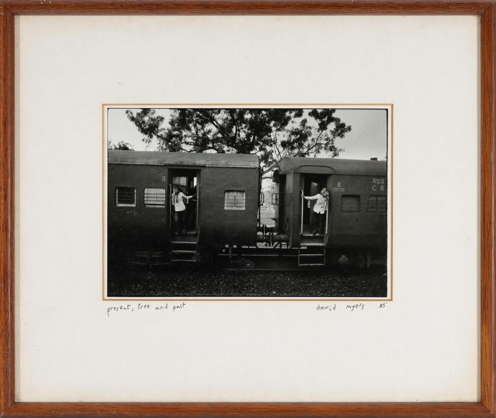 David Myers comparable auction result: david myers british present tree and past photograph 34x40cm