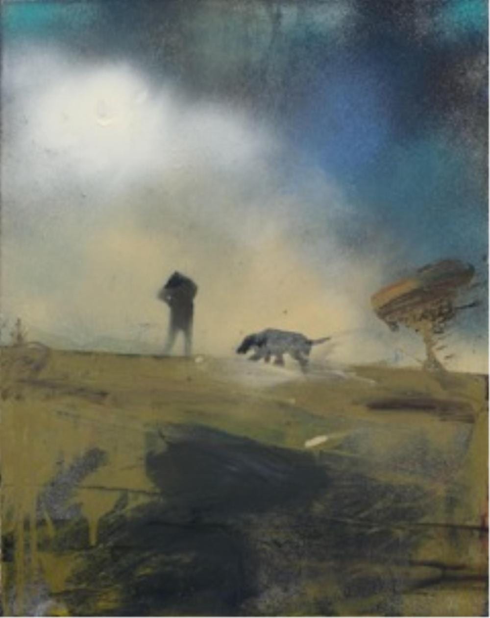 Laura Matthews comparable auction result: laura matthews 1964 stretching rodd point oil and spray on canvas 51x41x8cm