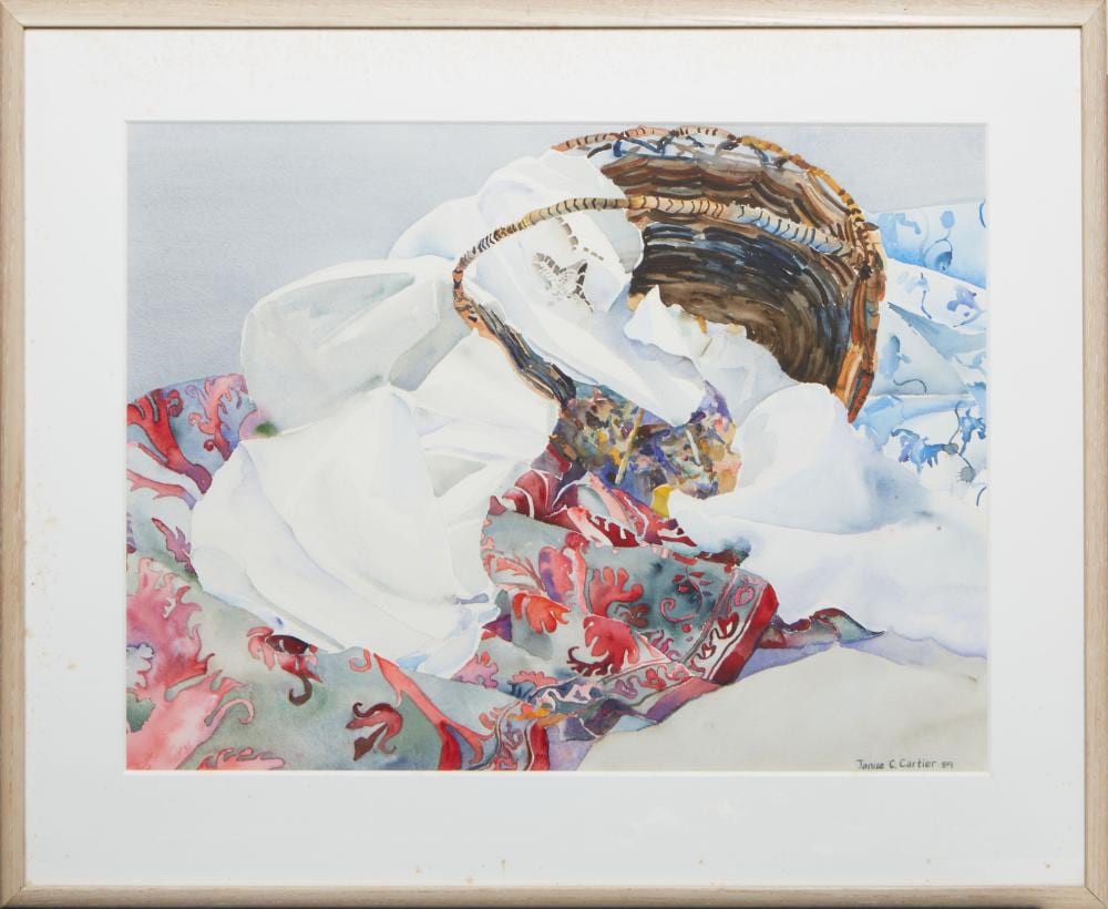 janice cartier american louisiana texas b 1952 in search of enlightenment 1989 h 28 3 4 in w 25 3 4 in framed h 30 3 4 in w 37 3 4 in · Crescent City Auction Gallery · 2024-09-13 Janice Cartier comparable auction result: janice cartier american louisiana texas b 1952 in search of enlightenment 1989 h 28 3 4 in w 25 3 4 in framed h 30 3 4 in w 37 3 4 in
