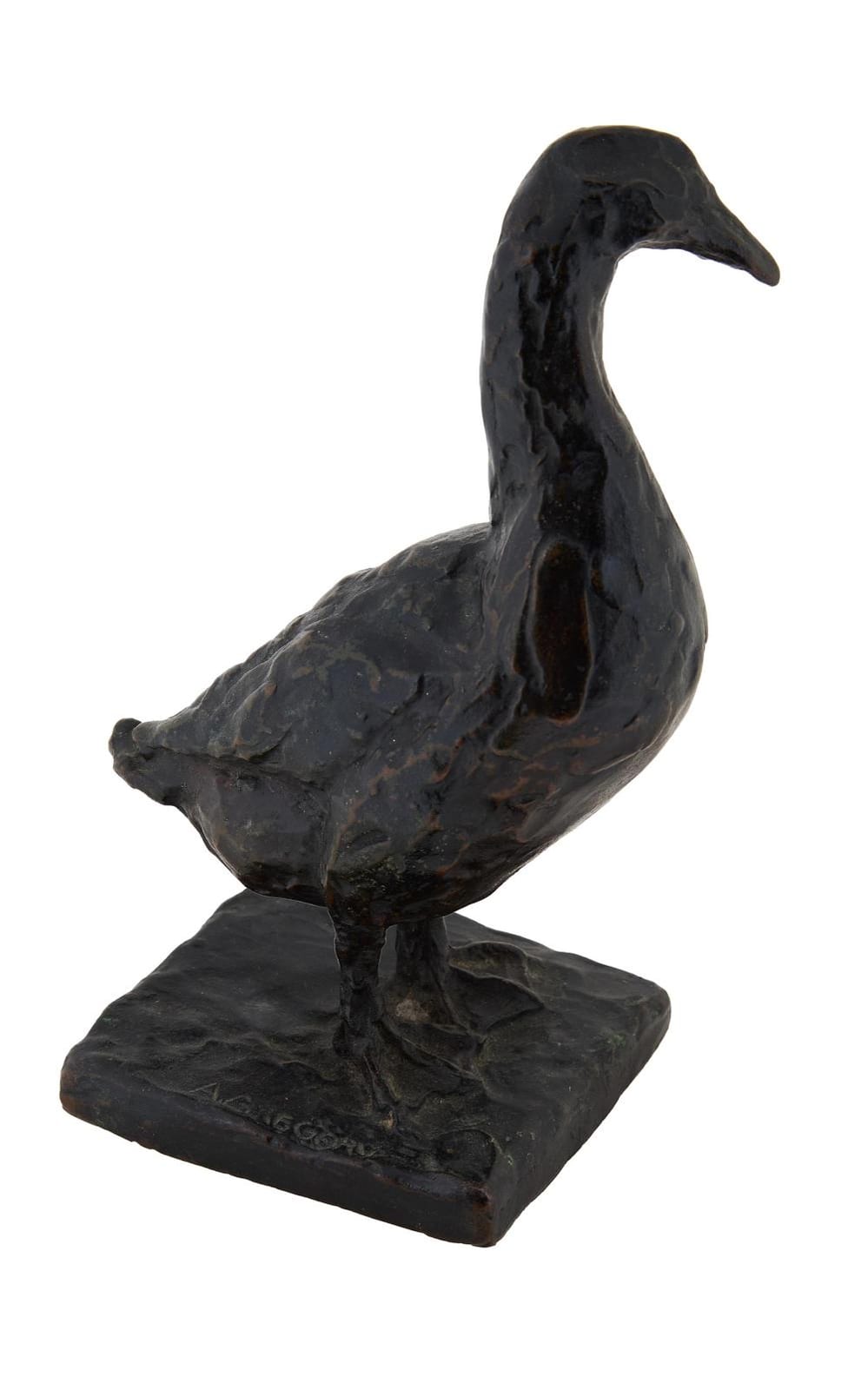 Angela Gregory comparable auction result: angela gregory american louisiana 1903 1990 goose h 6 3 4 in w 4 1 2 in d 3 1 8 in