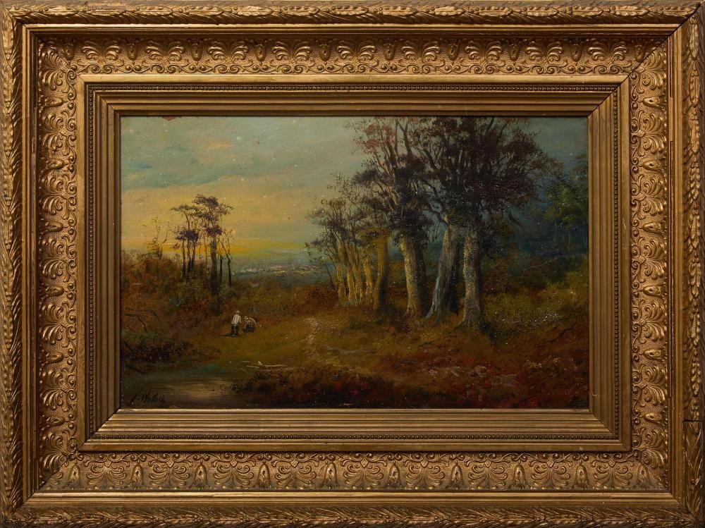 James (1872) Wallace comparable auction result: james wallace british 1872 1911 landscape with figures h 9 3 4 in w 15 3 4 in framed h 17 in w 23 in