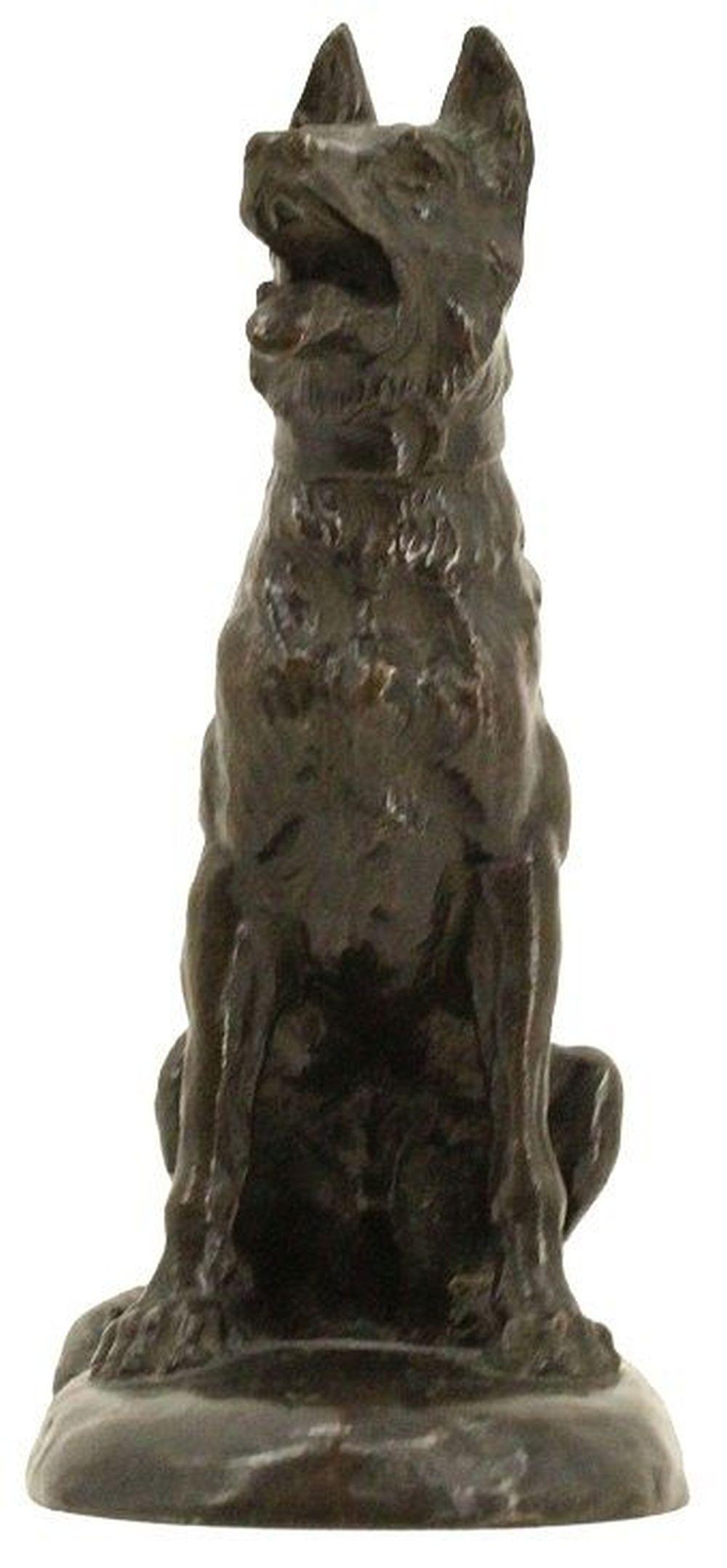 Gaston d' Illiers comparable auction result: gaston d illiers 1876 1932 france bronze dog figurine