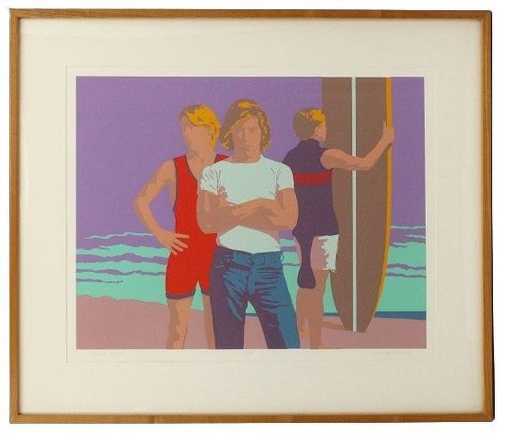 Michael King comparable auction result: michael king b 1939 american signed numbered silkscreen print