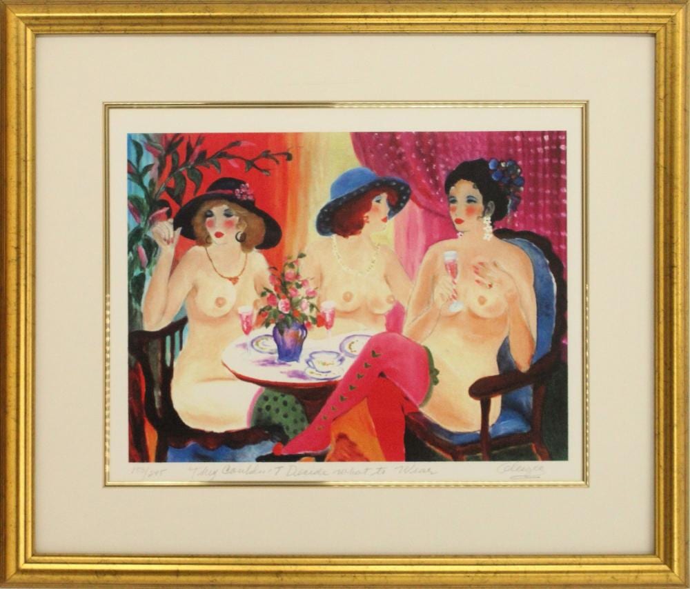 Hilda Rindom comparable auction result: hilda gleizer rindom 1930 2004 american signed lithograph