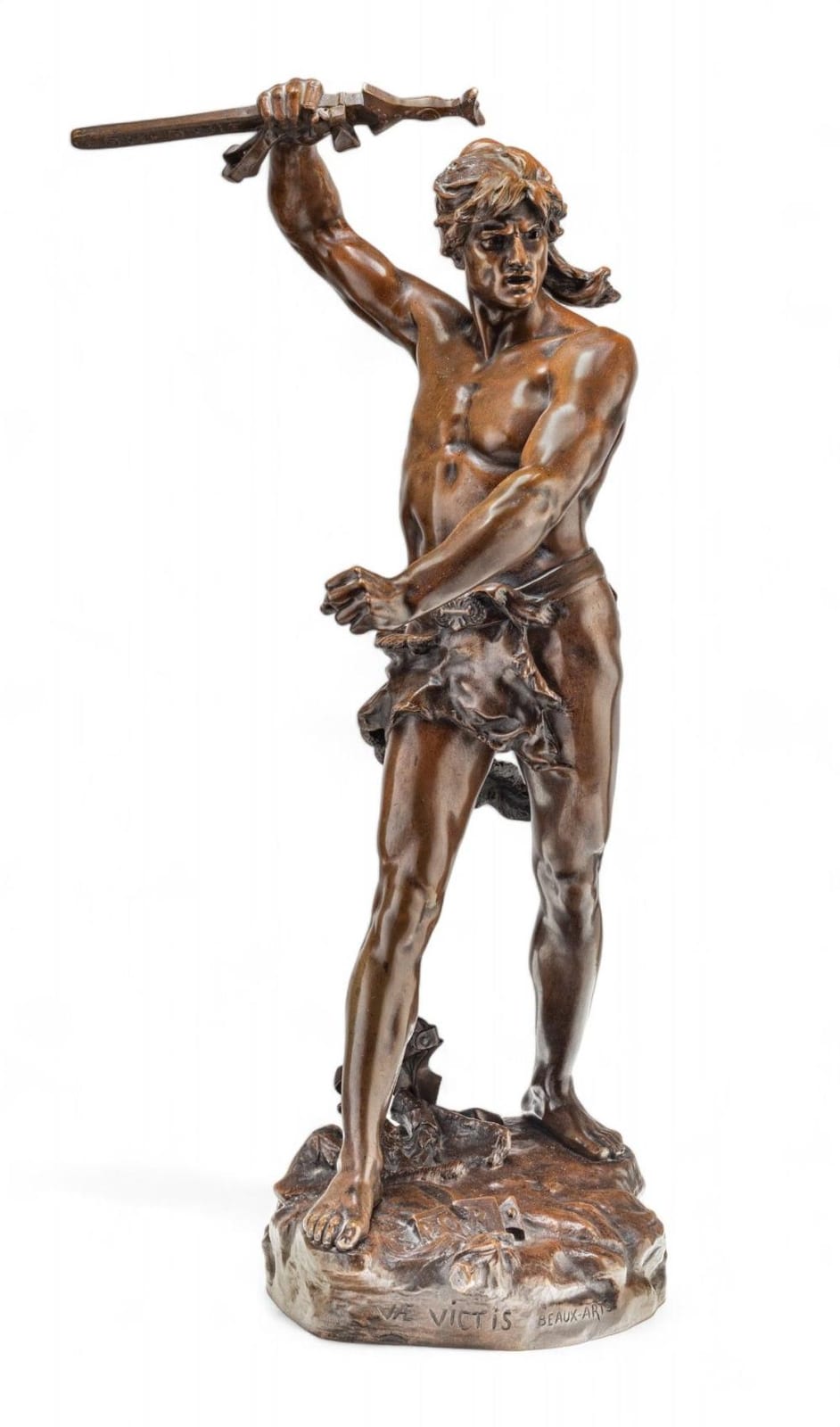 henri d sir gauqui french 1858 1927 bronze sculpture 1900 vae victis h 20 w 8 depth 8 · DuMouchelles · 2024-09-13 Henri Désiré Gauquié comparable auction result: henri d sir gauqui french 1858 1927 bronze sculpture 1900 vae victis h 20 w 8 depth 8