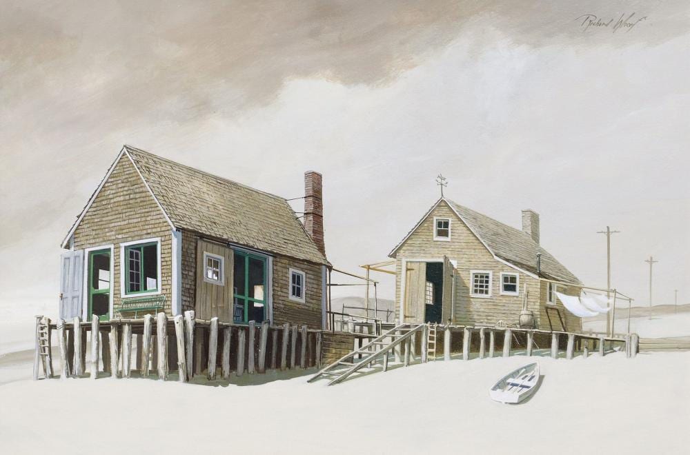 Richard Whorf comparable auction result: richard whorf 1906 1966 painting beach houses 24 x 36