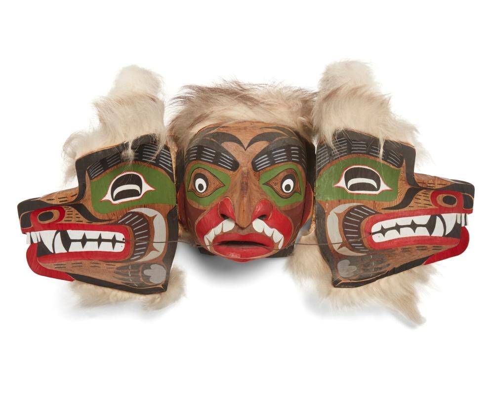 Simon Dick comparable auction result: simon dick b 1951 inuit wolf transformation