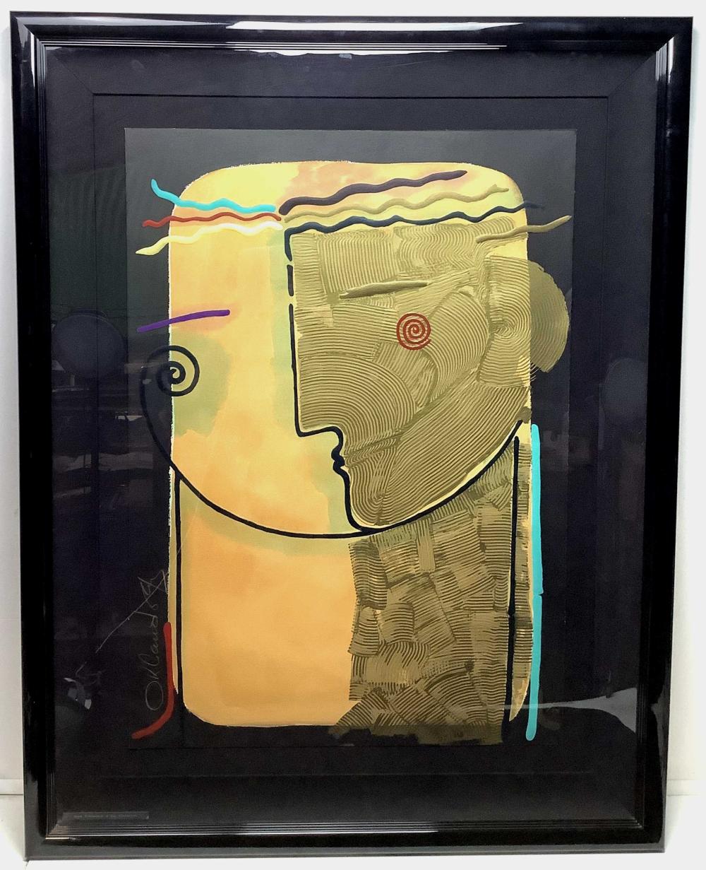 Orlando Agudelo-Botero comparable auction result: orlando agudelo botero signed numbered abstract serigraph