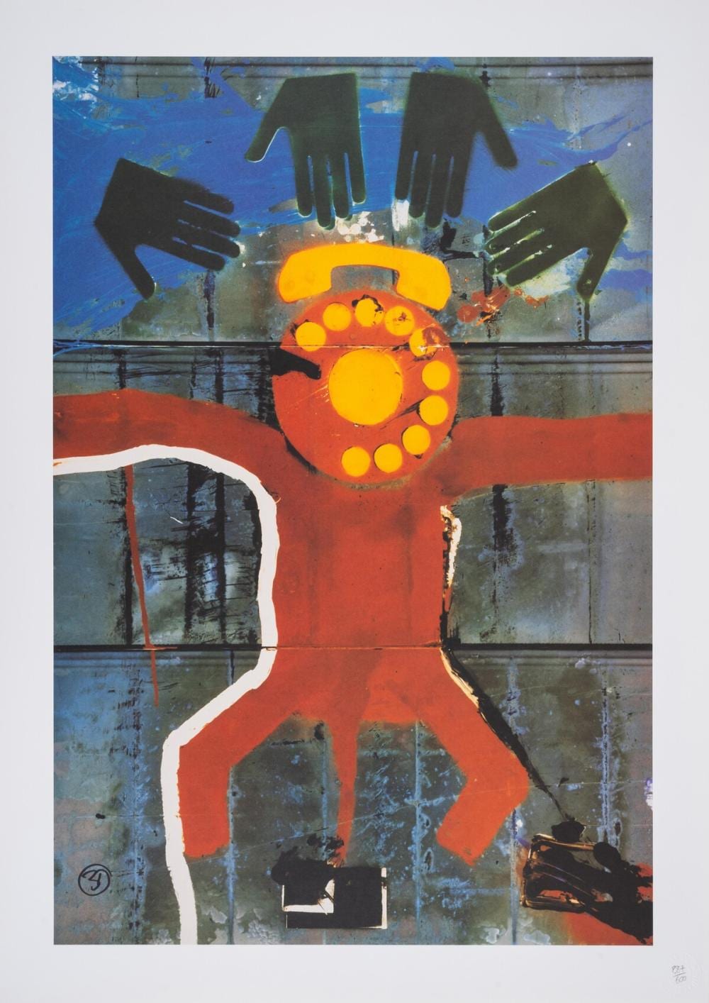 Robert Del Naja comparable auction result: robert del naja b 1965 in the lab