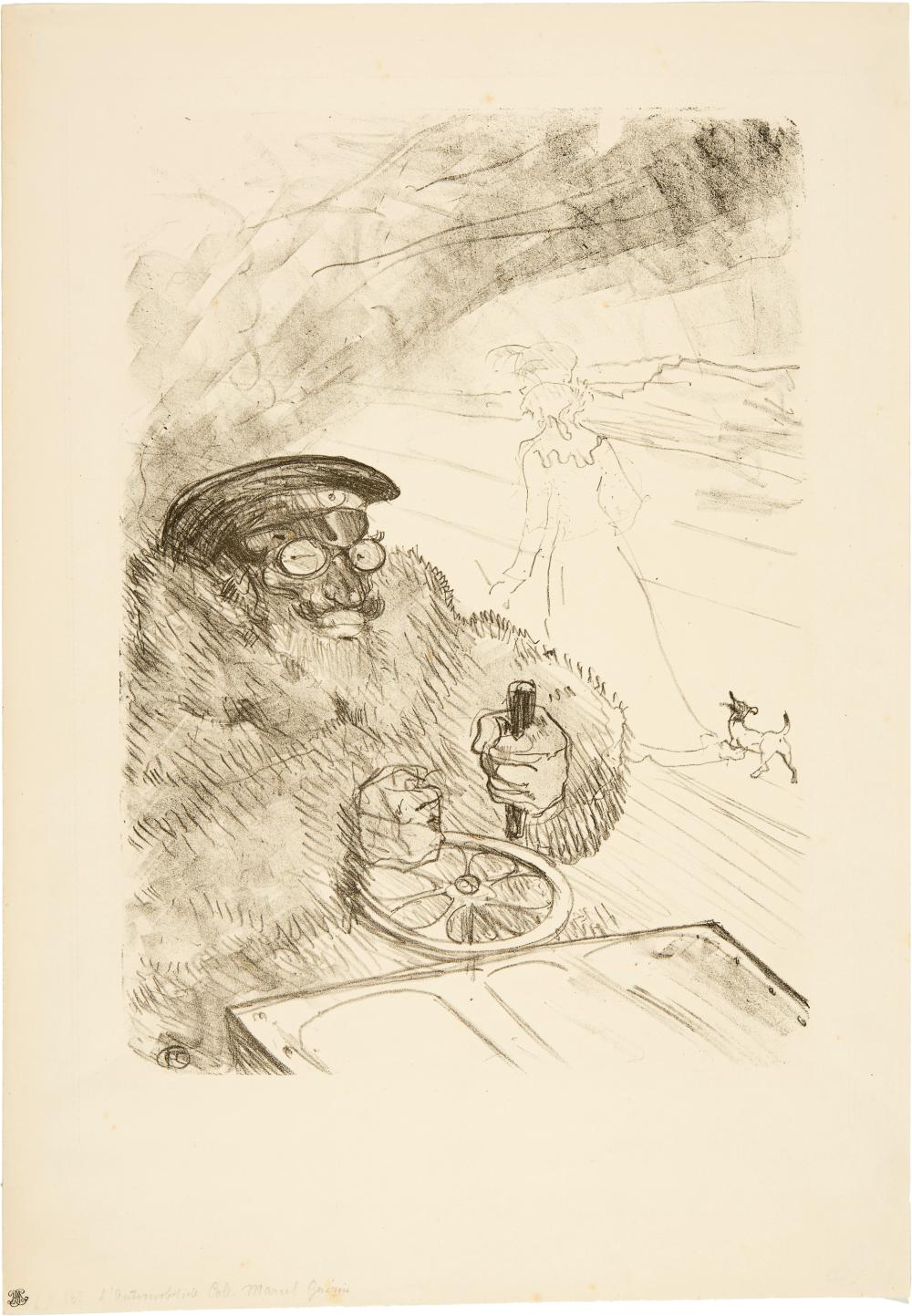 Henri de Toulouse-Lautrec: L’automobiliste sold by Galerie Kornfeld Auktionen AG, lot 619 — auction record photograph