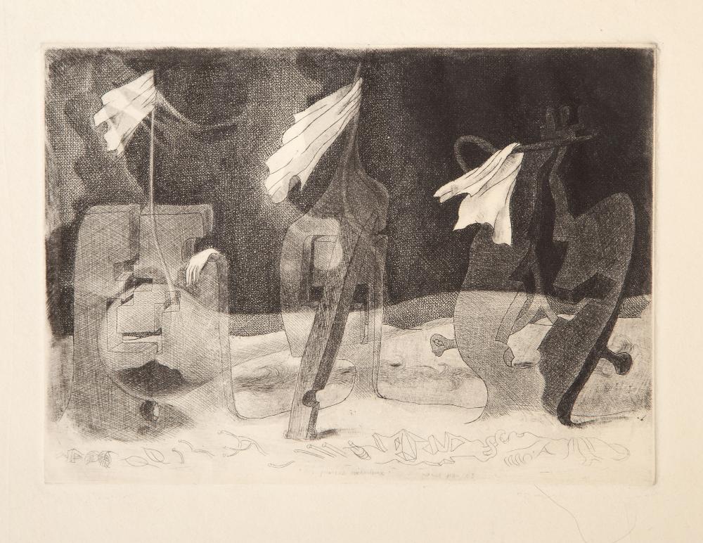 Marcel (1900) Jean comparable auction result: marcel jean profil de la memoire etching