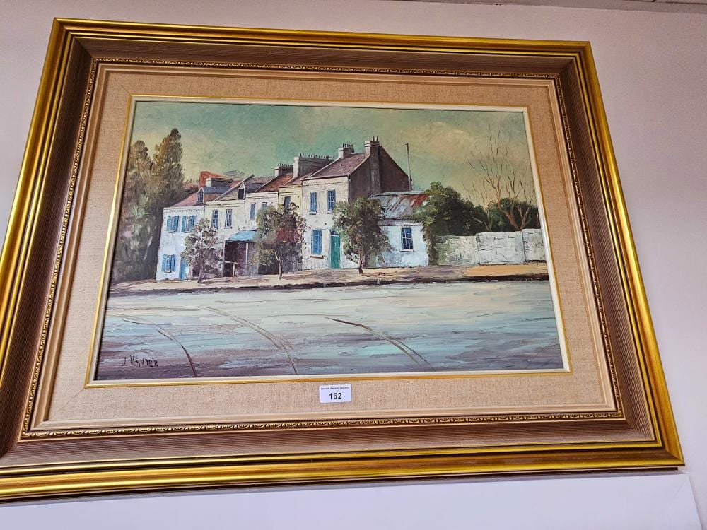 john vander belgium australia 1945 street scene with cottages oil o · Amanda Addams Auctions · 2024-09-08 John Vander comparable auction result: john vander belgium australia 1945 street scene with cottages oil o
