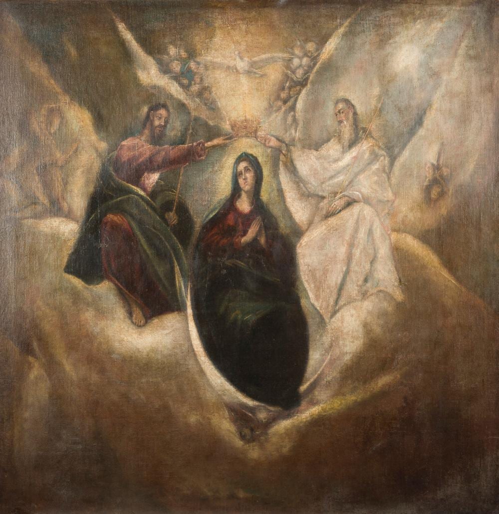 el greco werkstatt um 1600 die marienkr nung · Hargesheimer Kunstauktionen Düsseldorf · 2024-09-14 El Greco comparable auction result: el greco werkstatt um 1600 die marienkr nung