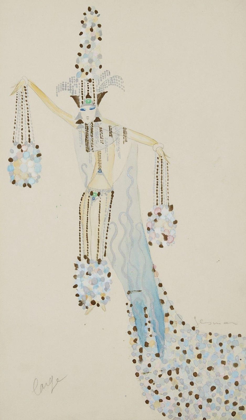 Charles Gesmar comparable auction result: charles gesmar costume design lange