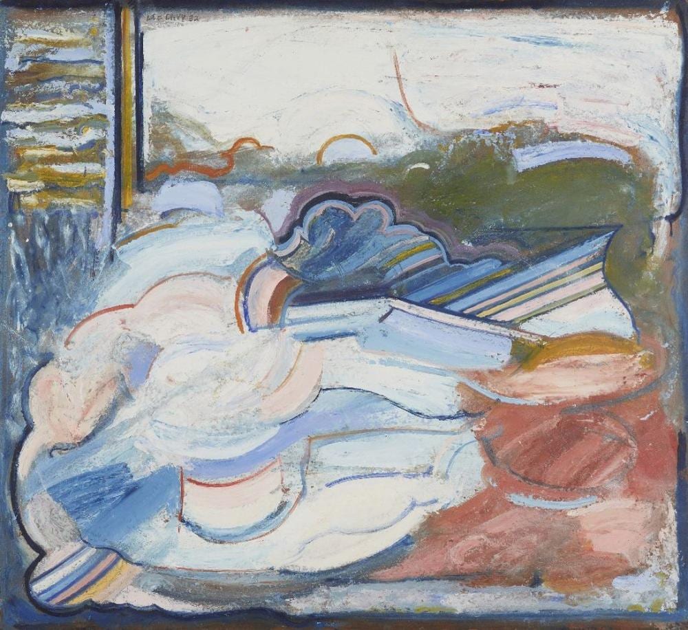 Leo Davy comparable auction result: leo davy scene ii 1982