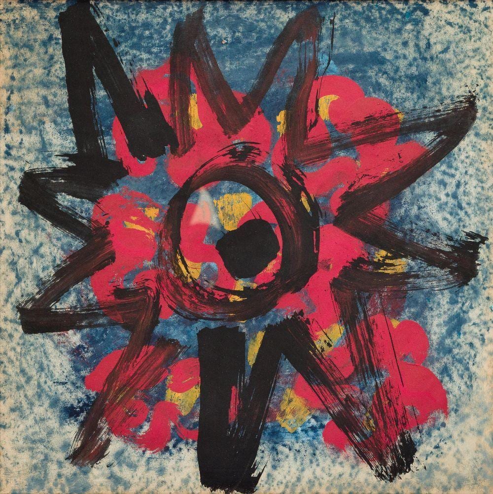 kate nicholson black sun 1963 · Roseberys · 2024-09-11 Kate Nicholson comparable auction result: kate nicholson black sun 1963
