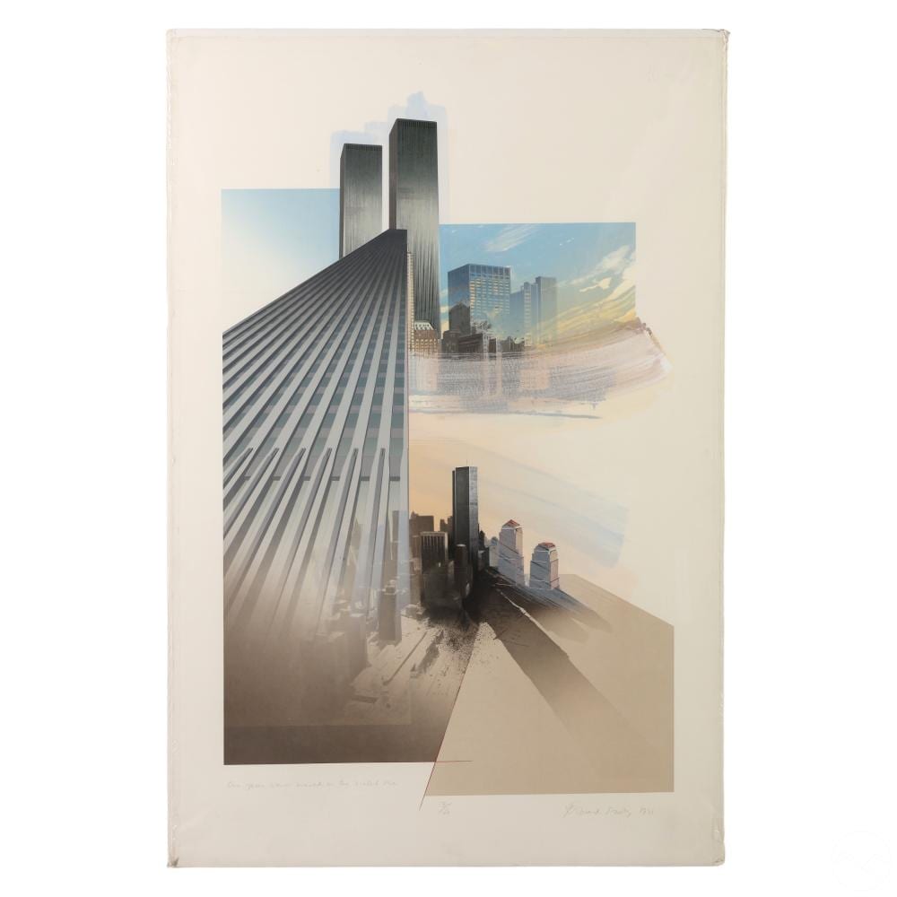 Richard Davies comparable auction result: richard davies b 1944 the violet sea le silkscreen
