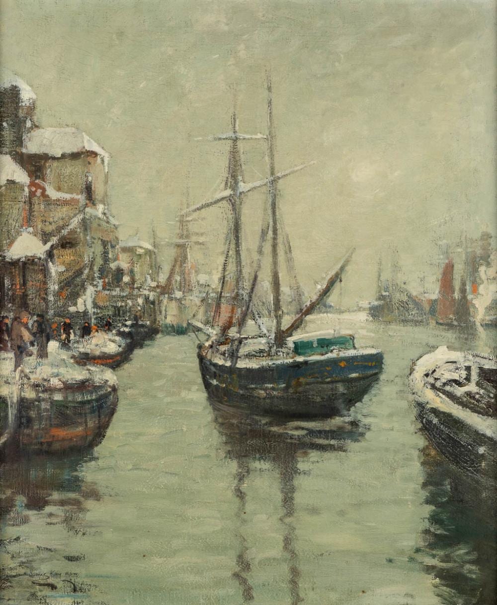 james kay 1858 1942 harbor view w 64 x h 77 cm · Flanders Auctions · 2024-09-11 James Kay comparable auction result: james kay 1858 1942 harbor view w 64 x h 77 cm