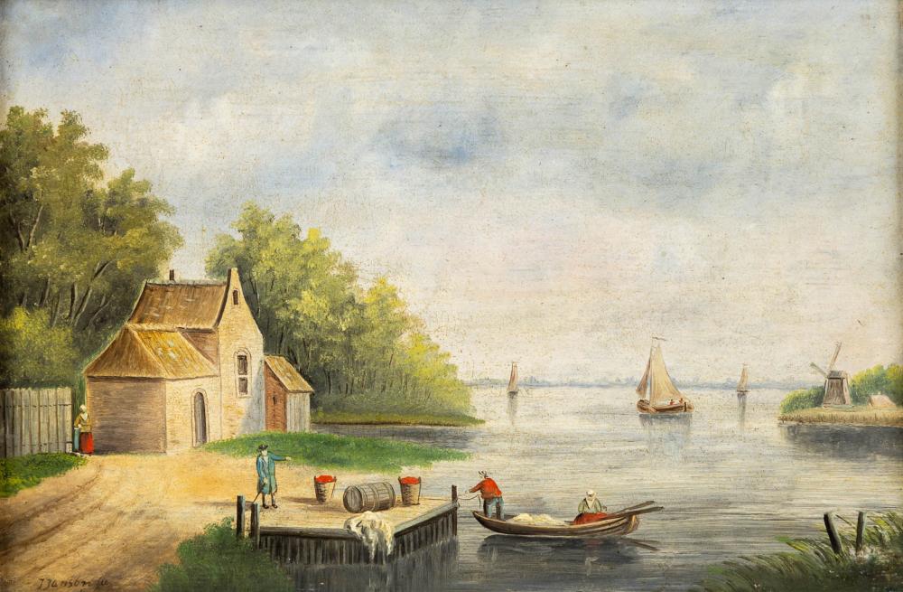johannes janson 1729 1784 docking the boat dutch school 18th c w 30 x h 21 cm · Flanders Auctions · 2024-09-11 Johannes Janson comparable auction result: johannes janson 1729 1784 docking the boat dutch school 18th c w 30 x h 21 cm