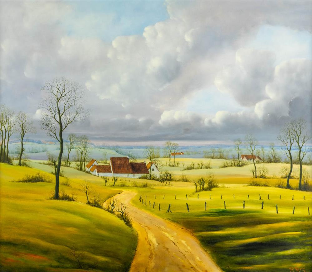 Piet Willequet comparable auction result: piet willequet 1950 landscape w 80 x h 70 cm