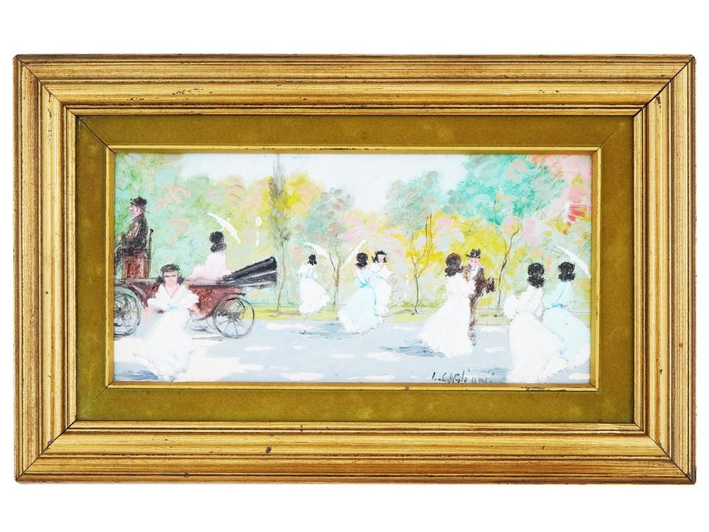 Luigi Cagliani comparable auction result: italian genre scene oil painting by luigi cagliani