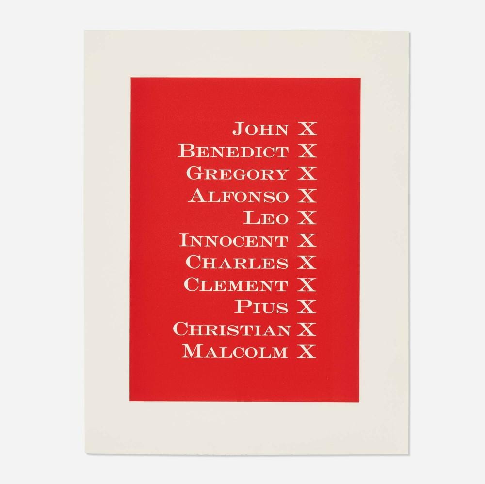 Kay Rosen comparable auction result: kay rosen palimpsest