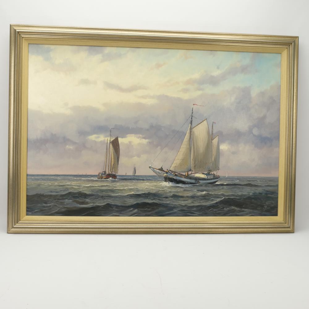 Gert-Jan Veenstra comparable auction result: clipper in the foreground with a koffjalk