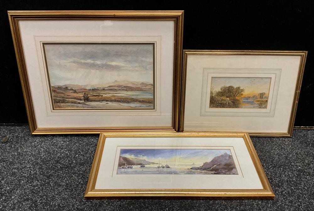 Alfred Augustus Glendening comparable auction result: alfred augustus glendening fl 1861 1892 thames flood plain signed wat