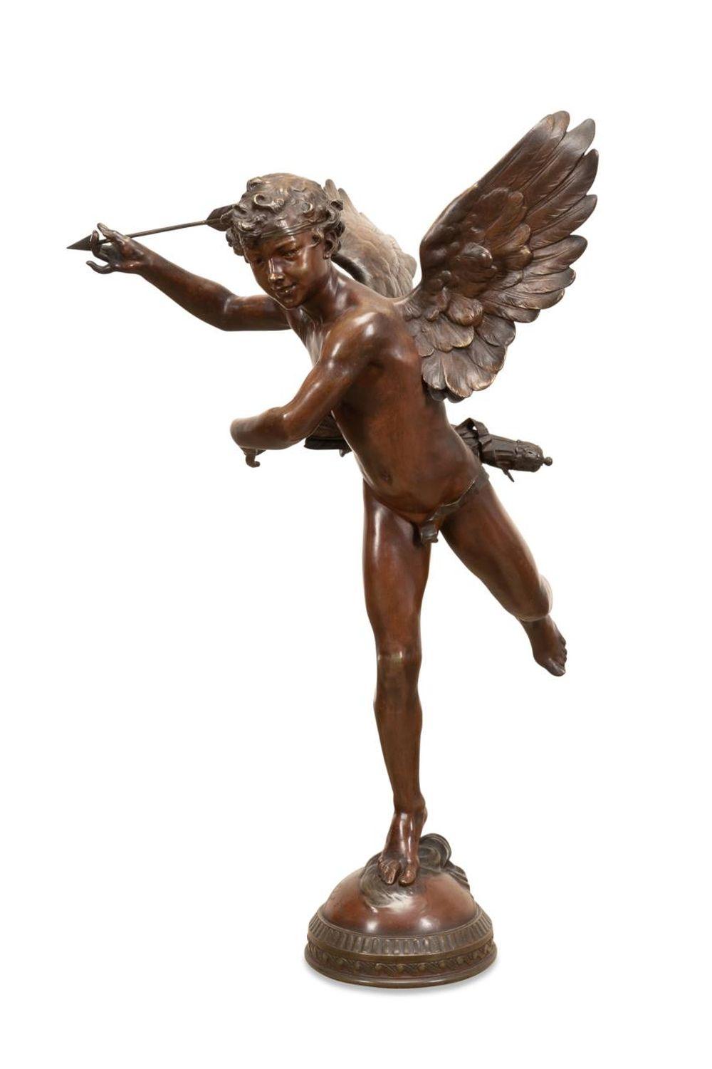 Adolphe Itasse comparable auction result: adolphe itasse bronze winged archer figure