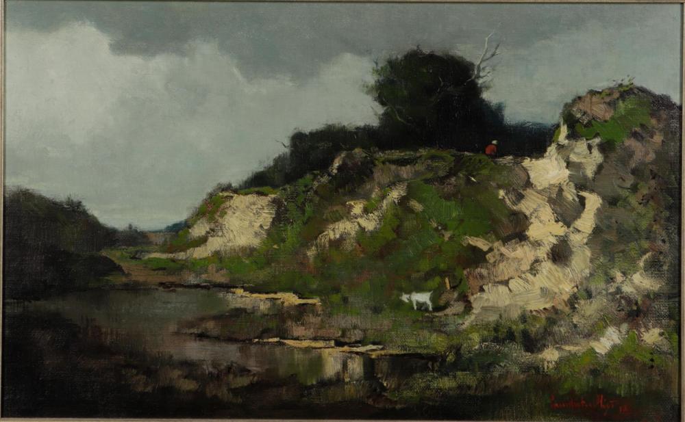 Leendert van der Vlist comparable auction result: leendert van der vlist 1894 1962 dune landscape with goatherd oil on canvas signed and annotated 1913 lower right 36 x 57 cm