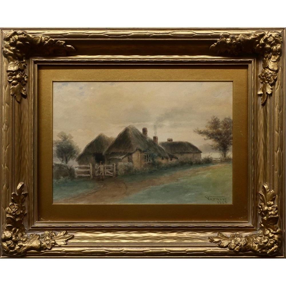Frederick Arthur Verner comparable auction result: frederick arthur verner canadian 1836 1928 devonshire farm cottages