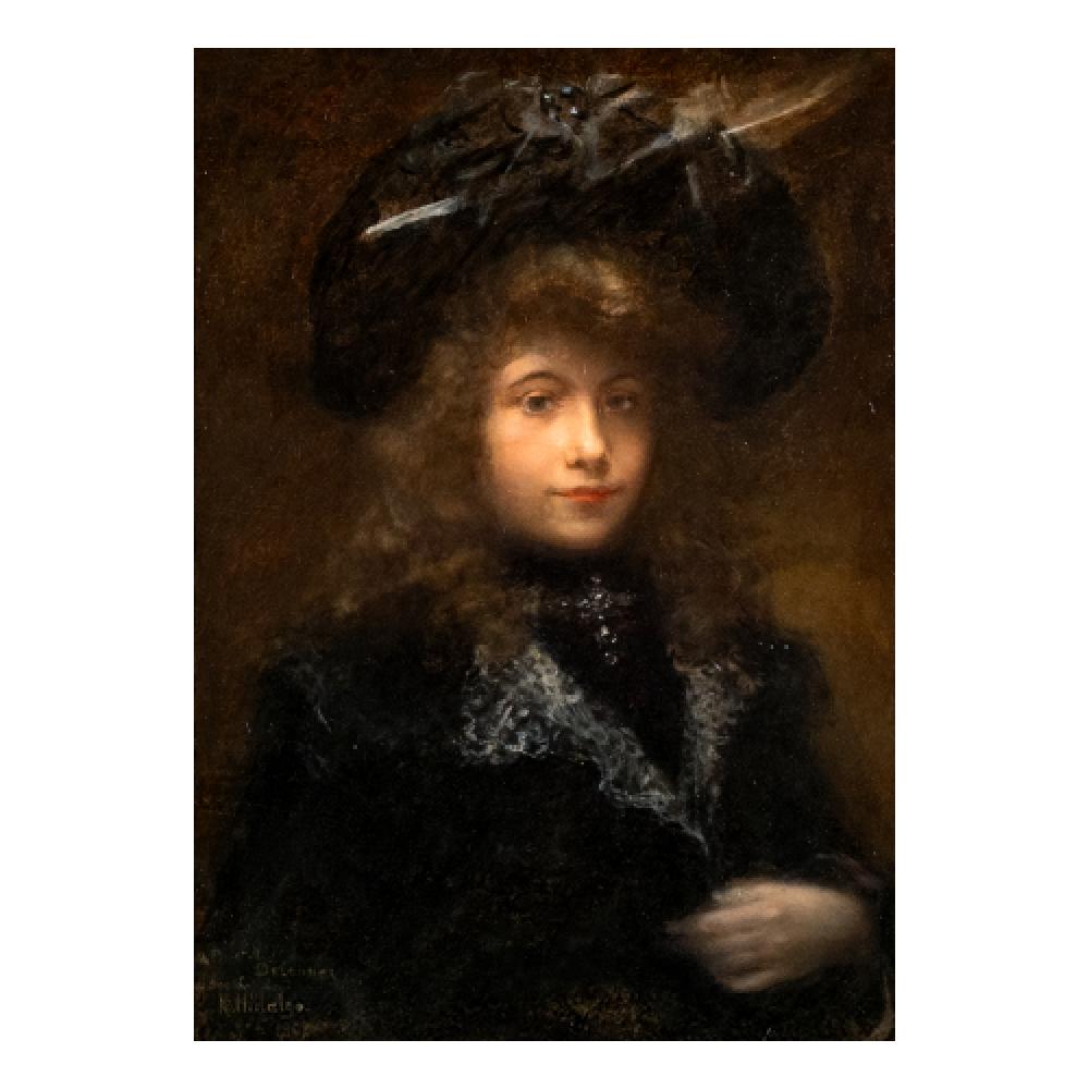 Félix Resurrección Hidalgo (1855 - 1913) - Portrait of Madame Rose Delaunay comparable sale