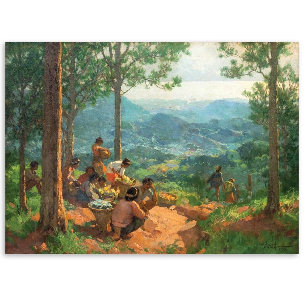 Fernando Amorsolo (1892 - 1972) - Ifugaos in Mines View Park comparable sale