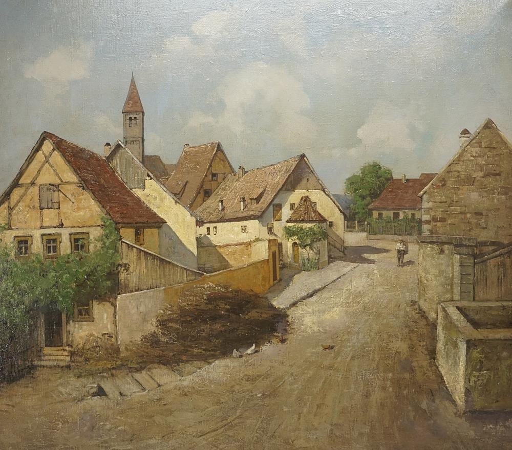 Curt Agthe comparable auction result: curt agthe 1862 1943 a hot day in randersacker