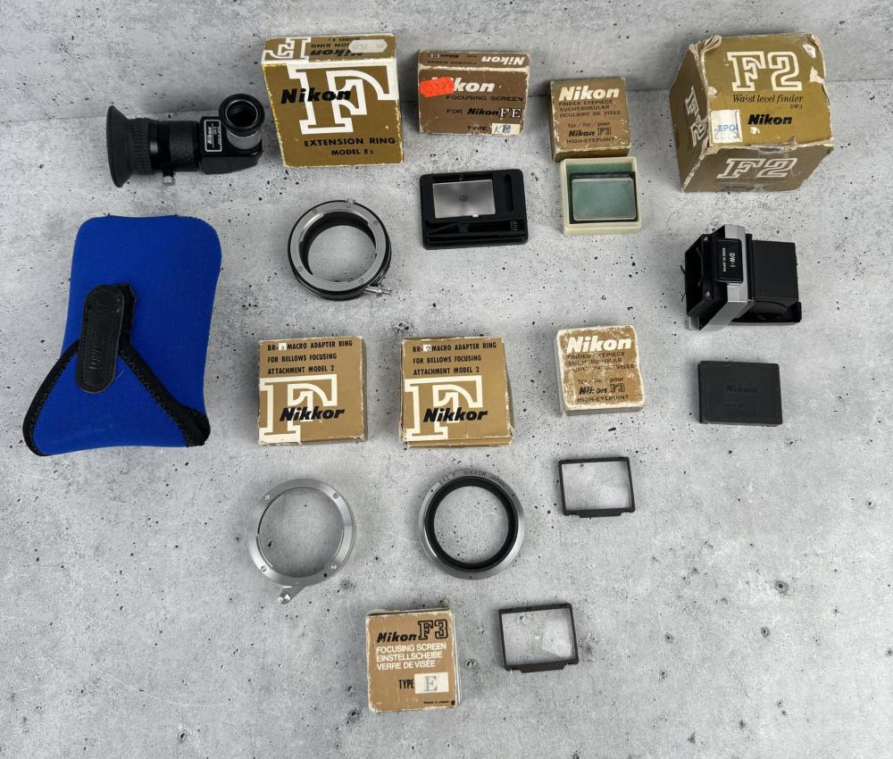 Nikon F Series Film Camera Accessories sold by Davis Brothers Auction, lot 529 — auction record photograph