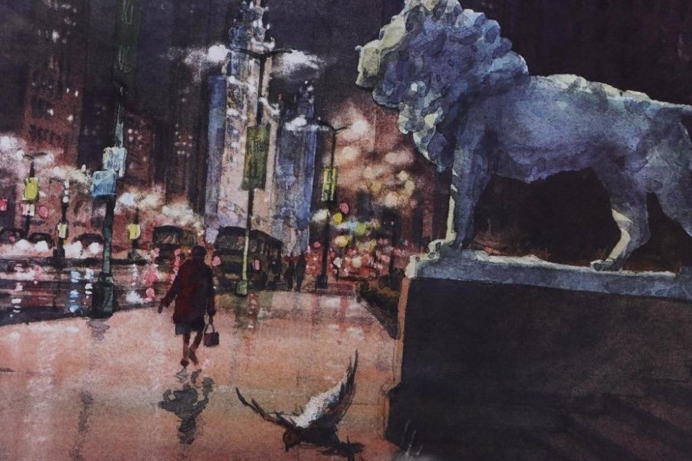 tom lynch signed offset proud city lithograph · Florida Estate Sales Inc. · 2024-09-21 Tom Lynch comparable auction result: tom lynch signed offset proud city lithograph