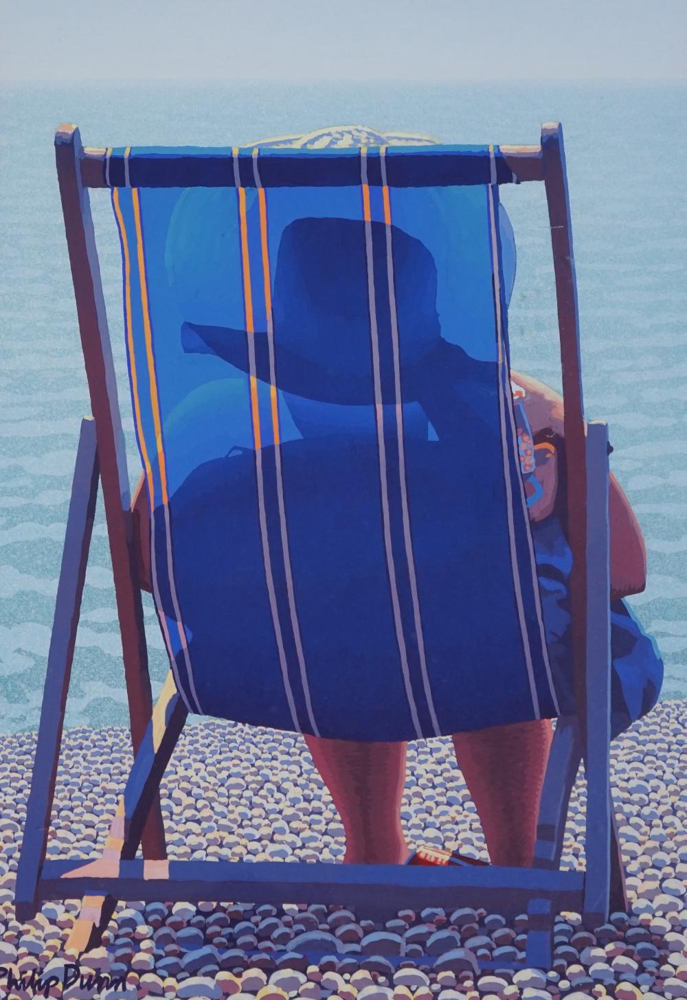 Philip Dunn comparable auction result: philip dunn english b 1945 a shadow of her former self gouache 52 x 36 5cm