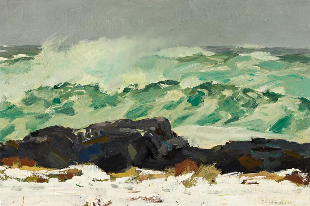 jay hall connaway 1893 1970 waves monhegan island · Swann Auction Galleries · 2024-09-19 Jay Hall Connaway comparable auction result: jay hall connaway 1893 1970 waves monhegan island