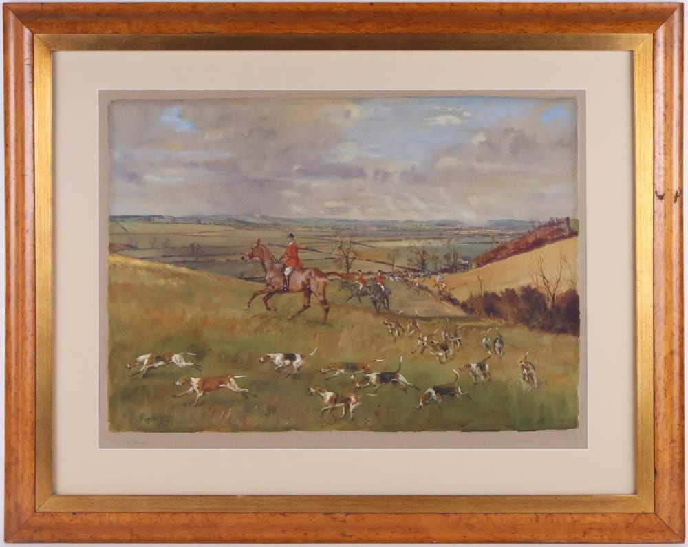 Michael Lyne comparable auction result: michael lyne british 1912 1989 the quorn watercolor and gouache on paper