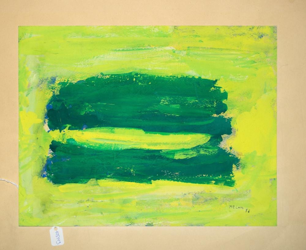 Gino Meloni comparable auction result: gino meloni 1905 1989 italian a green abstract