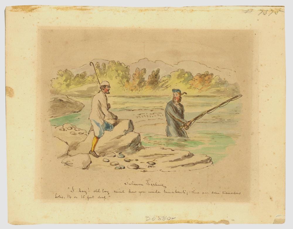 John Leech comparable auction result: john leech punch cartoonist original signed watercolor and ink cartoon