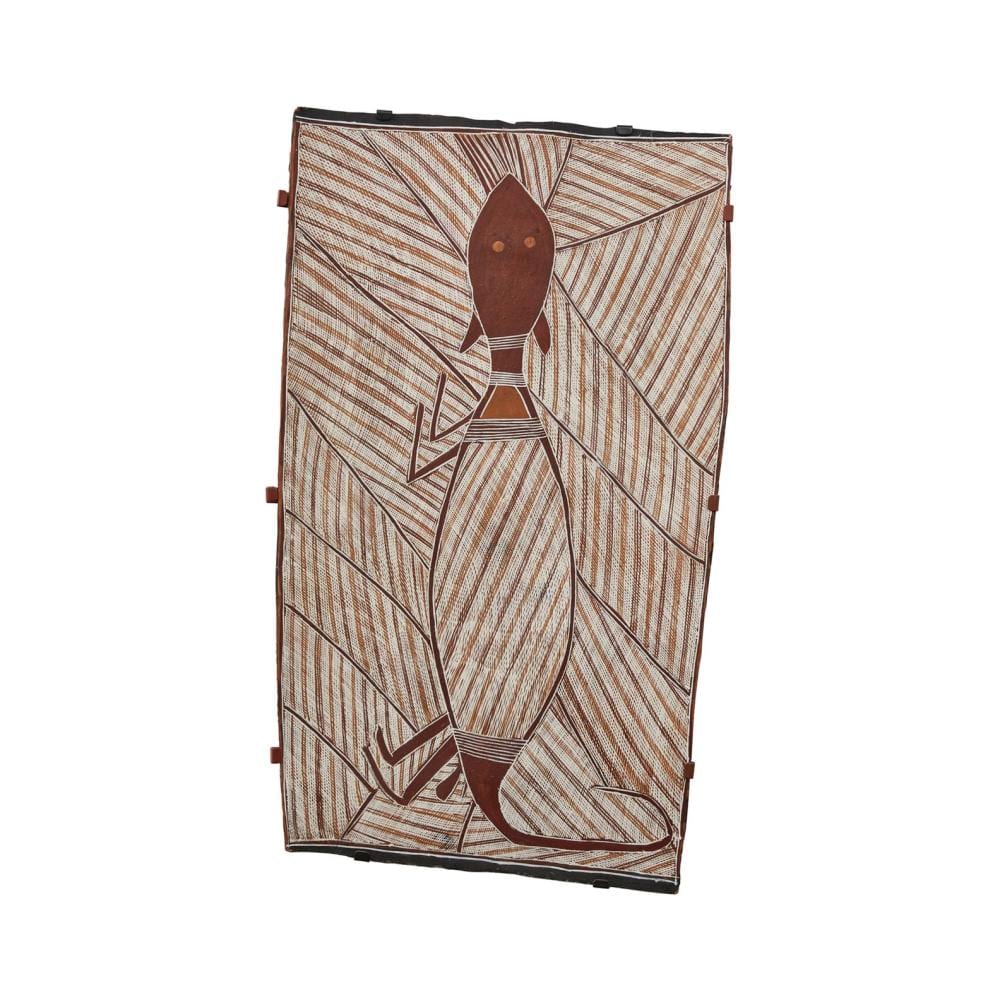 PHILIP GUDTHAYKUDTHAY comparable auction result: philip gudthaykudthay born 1935 untitled animal figure natural pigments on bark 95 x 57cm